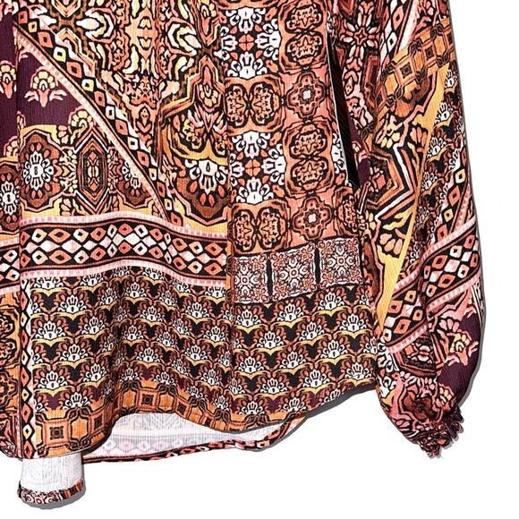 NWT Democracy Petite Multi-Print Top Size Petite Small - Picture 6 of 14